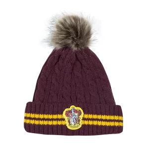 Bonnet à Pompon - Gryffondor pourpre et or - Harry Potter