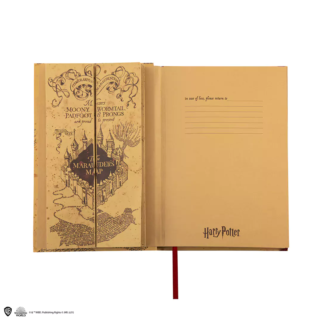 CR5107 Carnet et petite replique carte du Maraudeur inclus Harry Potter 4