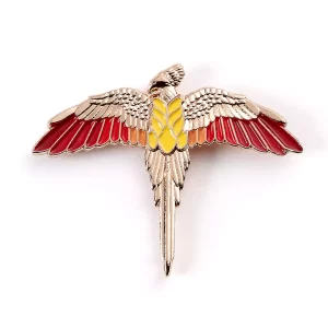 EHPPB0113 Pins Fumseck plaque or rose Harry Potter
