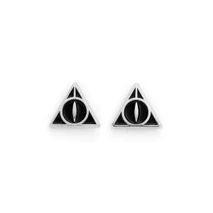 EWES0054 Boucles doreilles puces Reliques de la Mort Harry Potter 1