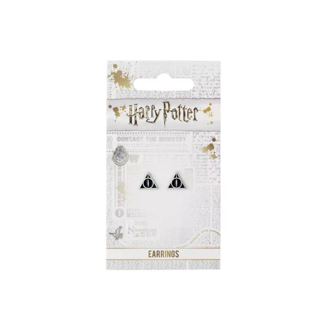 EWES0054 Boucles doreilles puces Reliques de la Mort Harry Potter 2