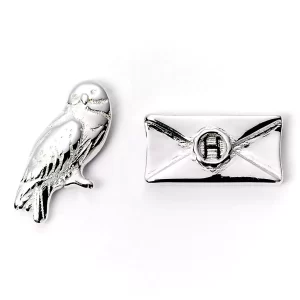 EWES1746 Boucles doreilles Hedwige et lettre Harry Potter