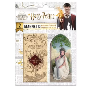 MAP5000 Set de 2 magnets Carte du Maraudeur et la Dame du portrait Harry Potter 2
