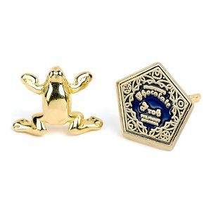 WES0157 Boucles doreilles Chocogrenouille et sa boite plaque or The Carat Shop 1