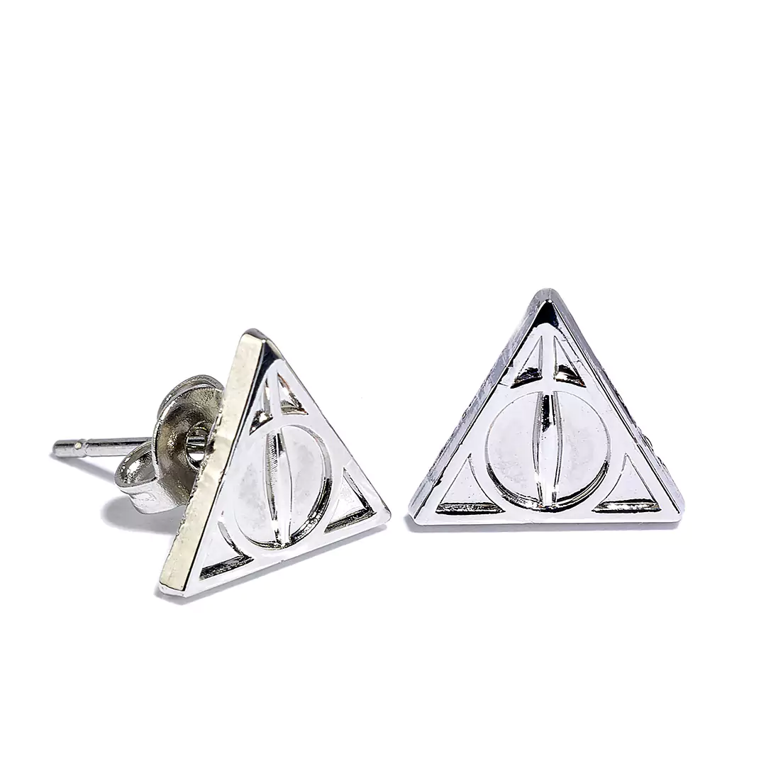 ensemble de clous d’oreilles reliques de la mort vif d’or quai 9 3/4