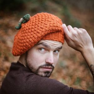 Bonnet tricote Citrouille 4