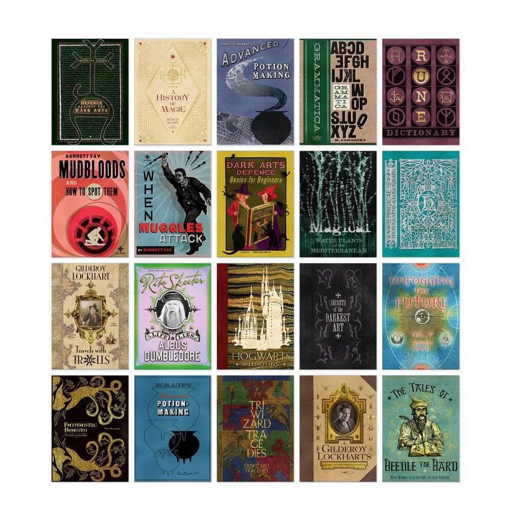 Cartes Postales Livres de Poudlard Minalima 2