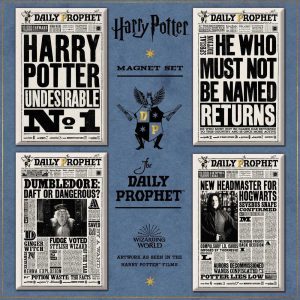 Set daimants Unes de la Gazette du Sorcier Harry Potter Minalima 1