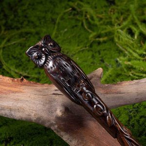 8 Baguette Magique en Bois Sculpte – Hibou Handicrafviet 1
