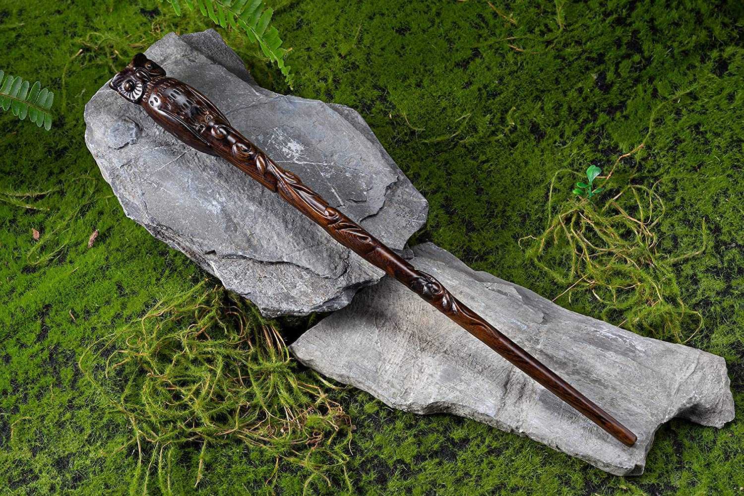 8 Baguette Magique en Bois Sculpte – Hibou Handicrafviet 3