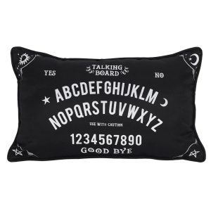 FI 32338 Petit coussin rectangulaire noir et blanc en forme de Ouija 1