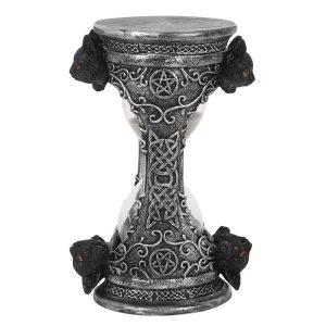 OR 15631 Minuteur sablier chat noir 17cm 2