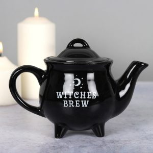 FI 30630 Theiere en ceramique noire Witches Brew 1