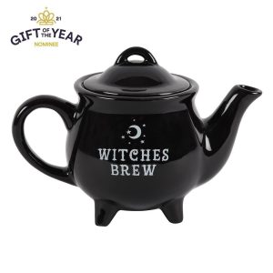 FI 30630 Theiere en ceramique noire Witches Brew 2