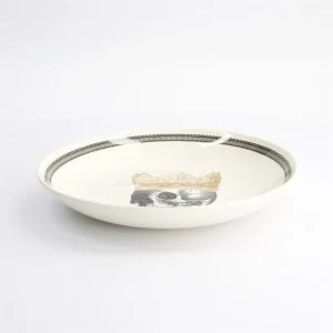 assiette creuse "king skull" 24cm homelab by royal stafford