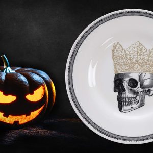 assiette plate "king skull" 21cm homelab by royal stafford