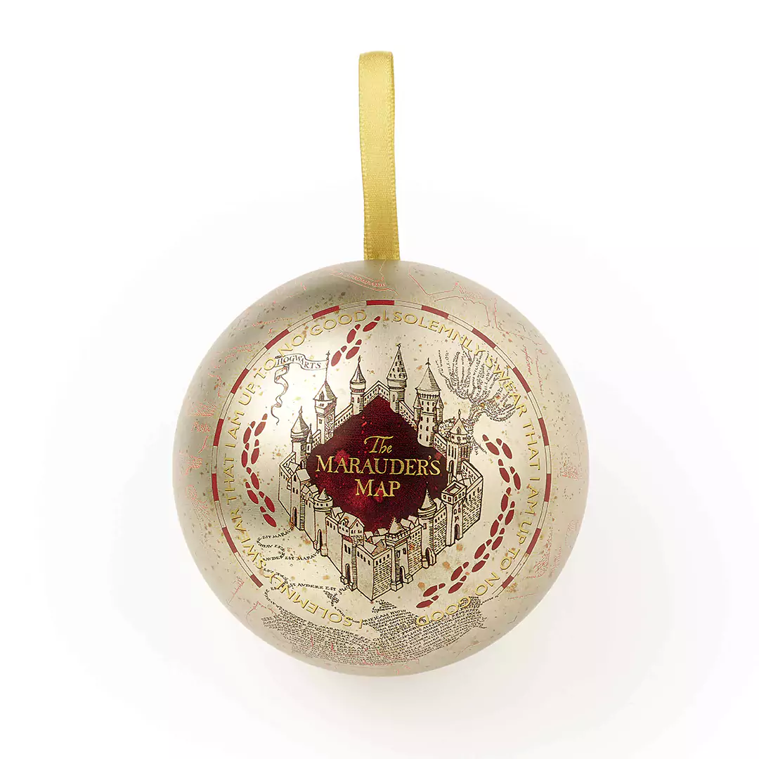 EHPCB0118 Boule de Noel Carte du Maraudeur Pins Harry Potter 1