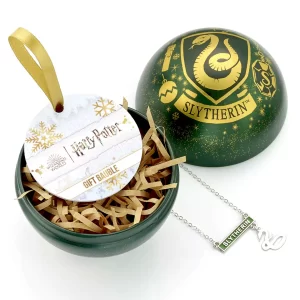 EHPCB0321 Boule de Noel Serpentard et Collier Harry Potter 2