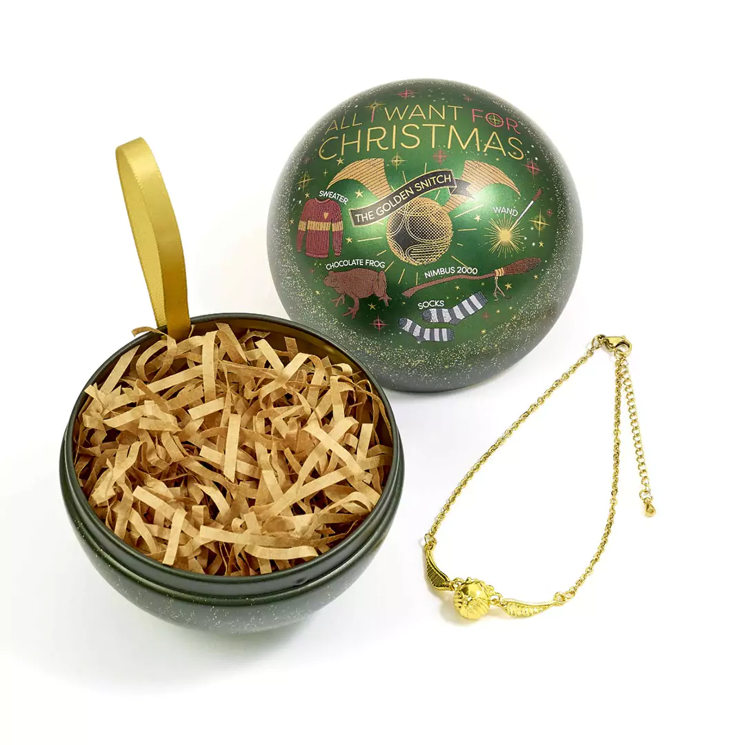 EHPCB0393 Christmas Ball All I Want for Christmas Vif dor Bracelet Harry Potter 2