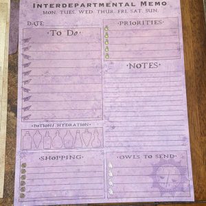 Bloc Notes du Ministere de la Magie The Wizarding Trunk 2