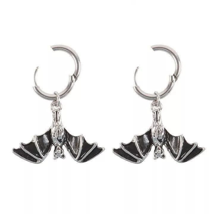 Boucles doreilles chauve souris suspendues 3 VV 23024