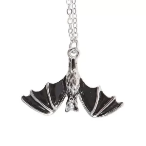 Collier pendentif chauve souris suspendue en inox 2 VV 23224