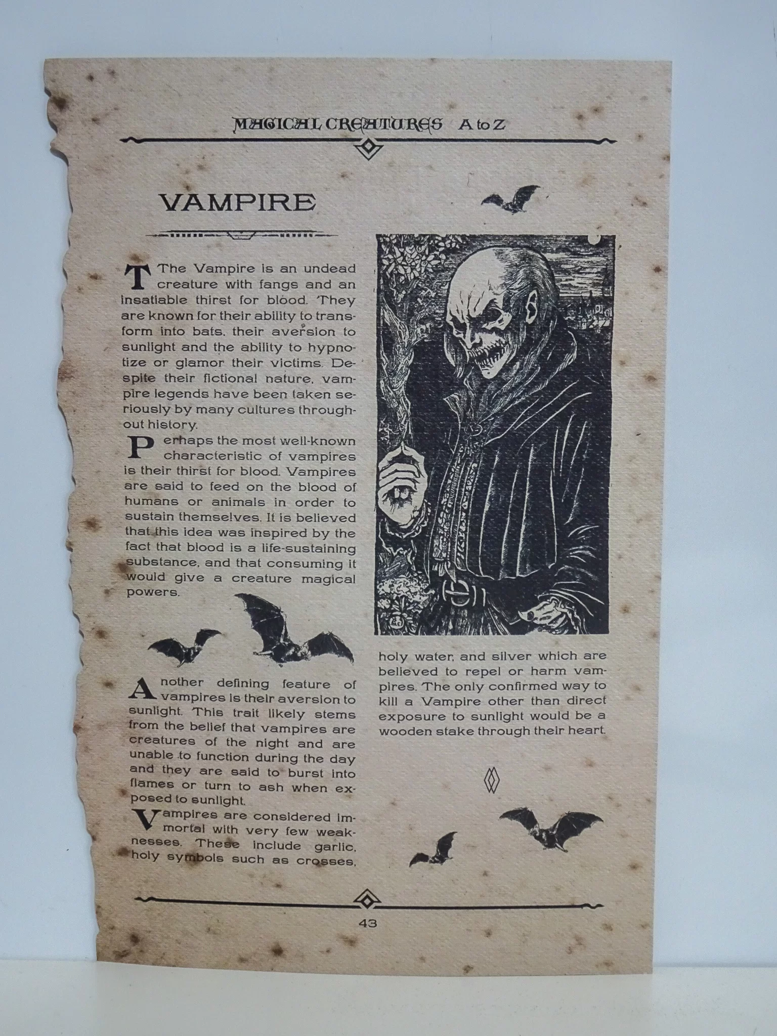 HP Magical Creatures A Z Vampire 1