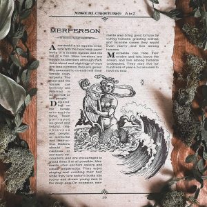Page des Creatures Magiques de A a Z Harry Potter Wizarding Trunk Merperson
