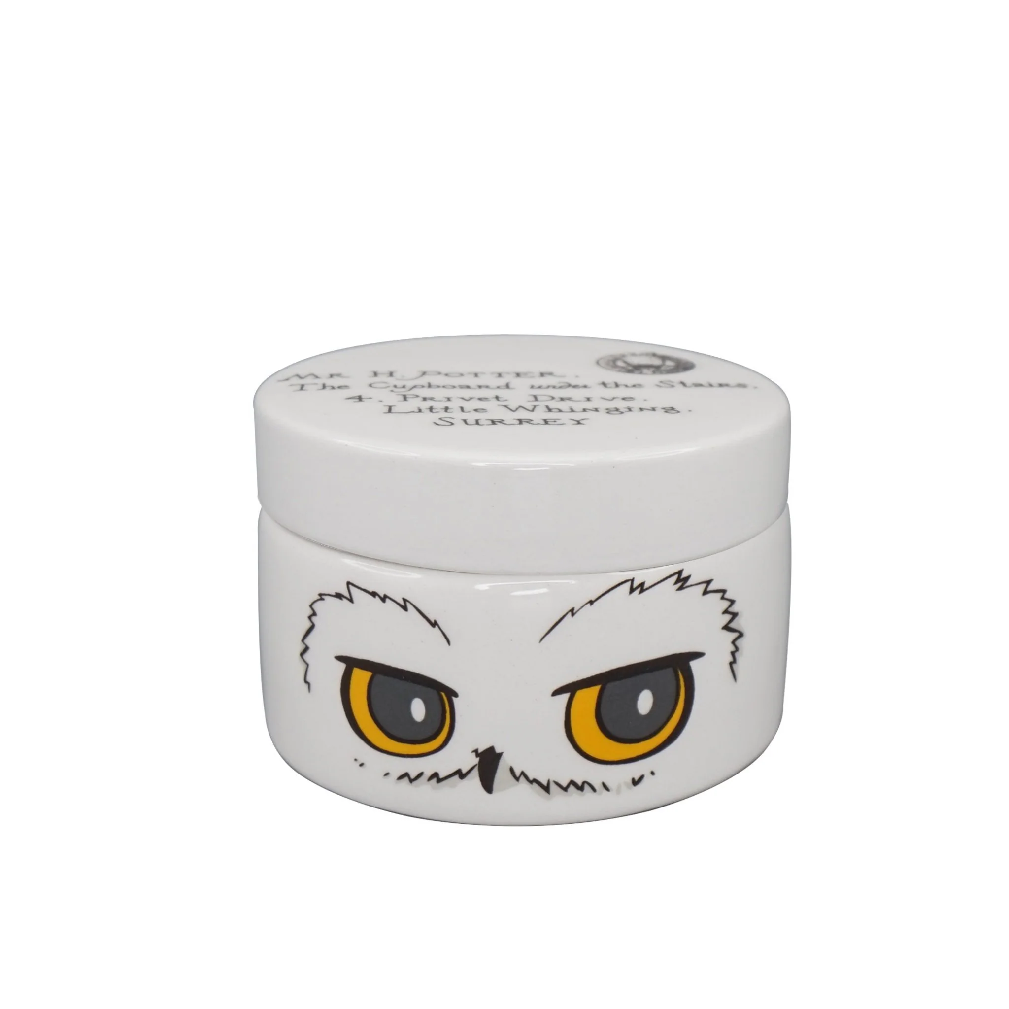 SBOXHP03 Boite Ronde Harry Potter en Ceramique Hedwige Half Moon Bay 1