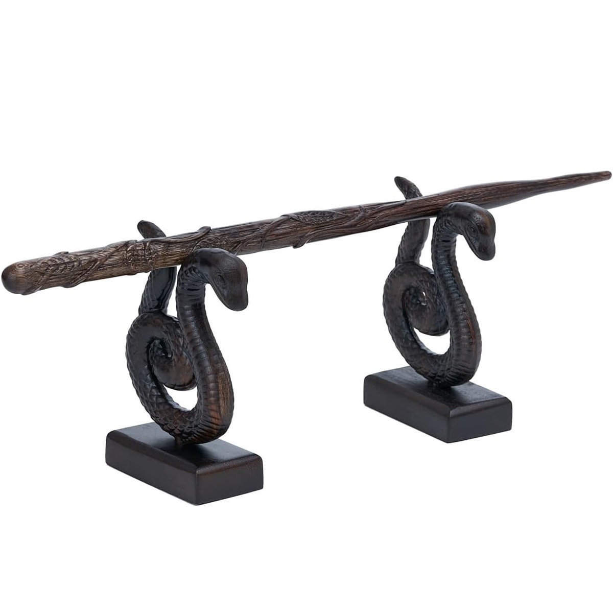Support pour Baguette Magique en Bois Sculpte Serpents Handicrafviet 1 ok