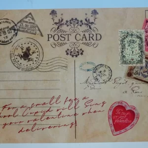 Valentine Post Card 13x16cm The Wizarding Trunk Harry Potter 2