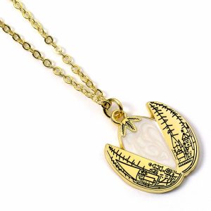 hpee0380 Harry Potter Boxed Golden Egg Gift Tin with Necklace Gold 3