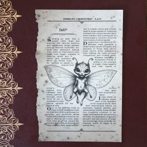 Page des Creatures Magiques – Imp et Infernia – The Wizarding Trunk 1