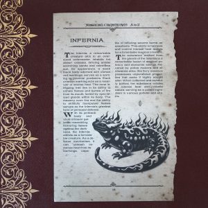 Page des Creatures Magiques – Imp et Infernia – The Wizarding Trunk 2