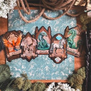 set de 5 stickers animaux fantastiques the wizarding trunk