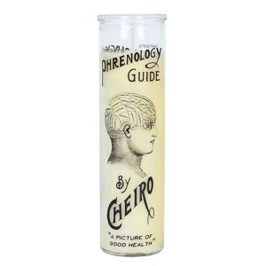 Bougie en verre de phrenologie 1
