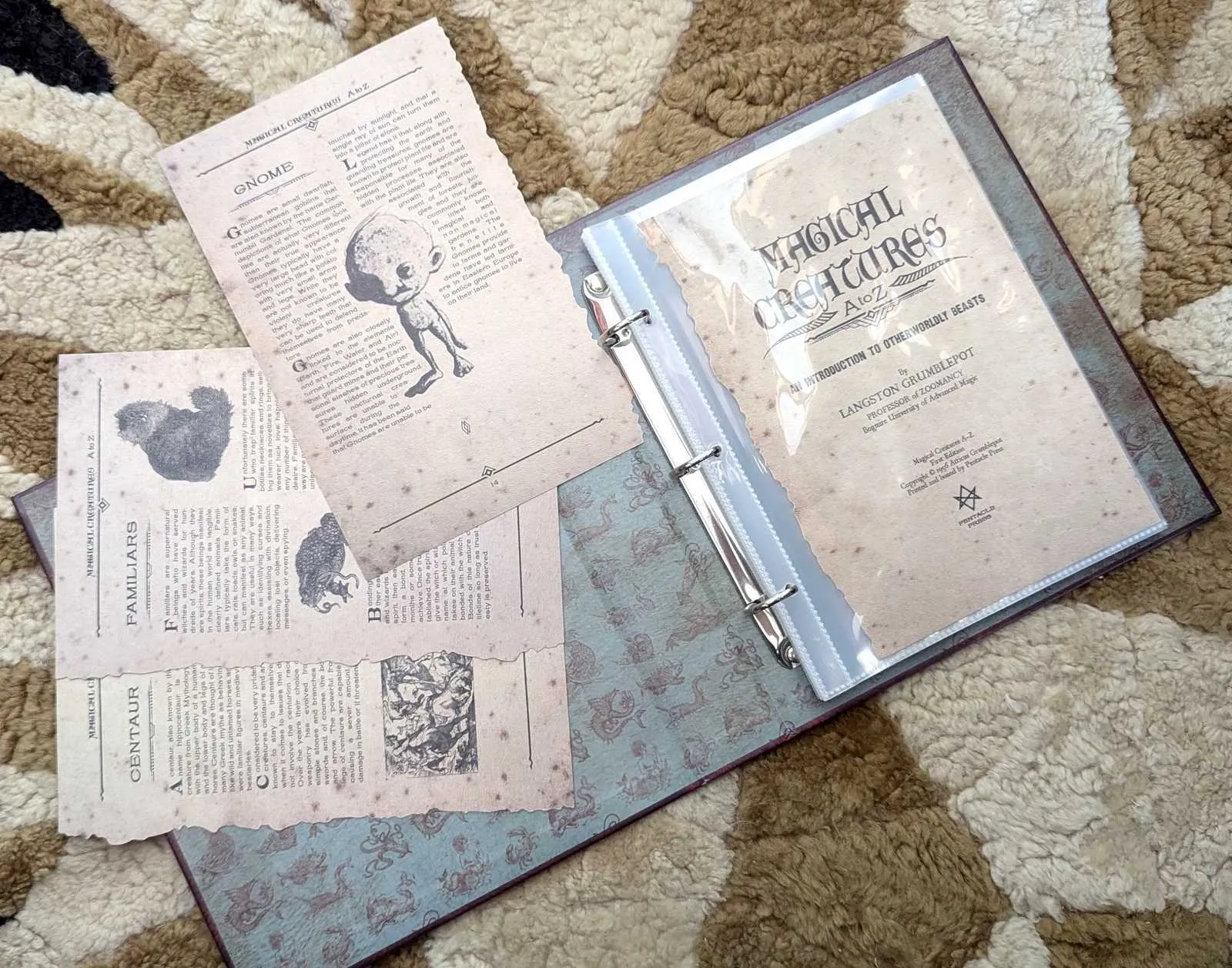 Classeur des Pages de Creatures Magiques The Wizarding Trunk 1