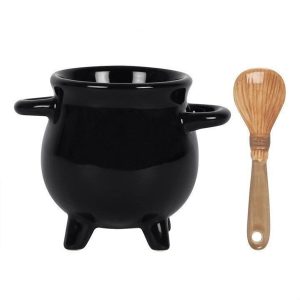 Coquetier Chaudron avec Cuillere Balai 2