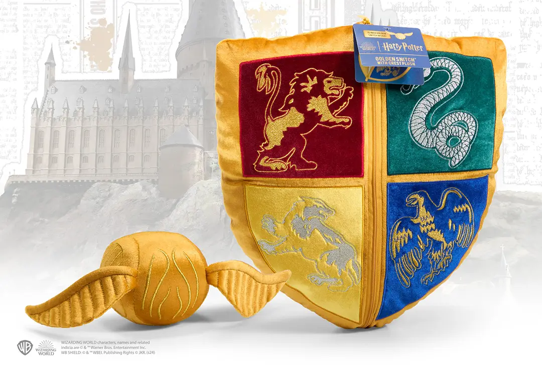 NN7567 Peluche blason de Poudlard et Vif d’or Harry Potter 3