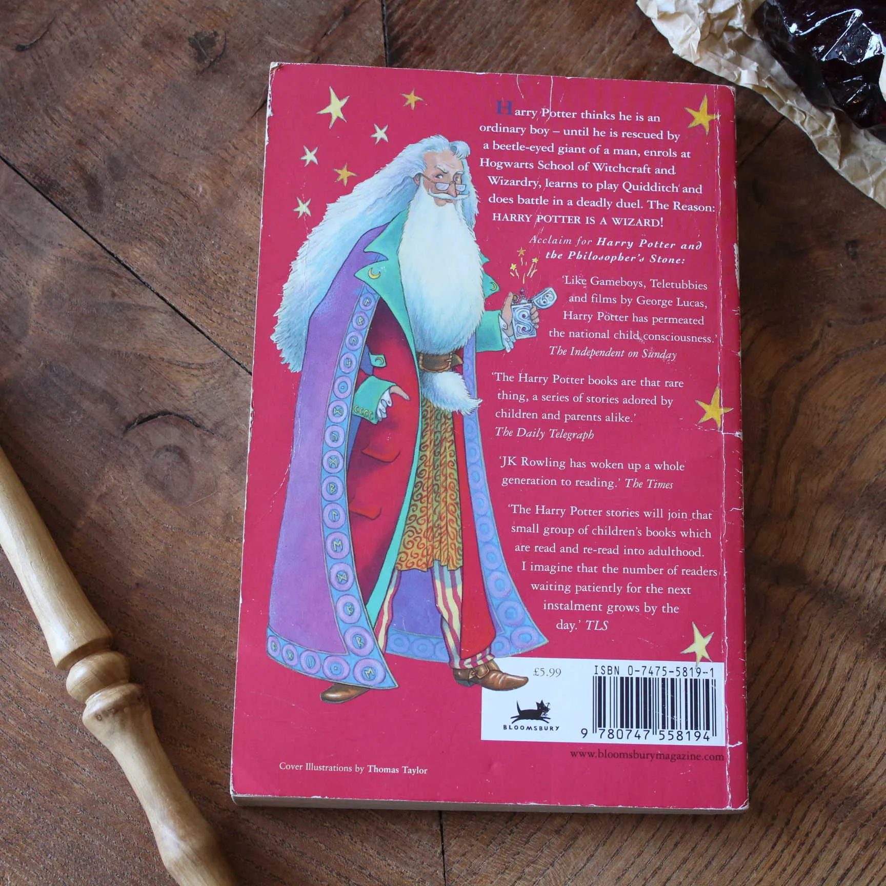 T1 PB8 1st Harry Potter and the Philosopher's Stone Paperback Bloomsbury 2001 (4)