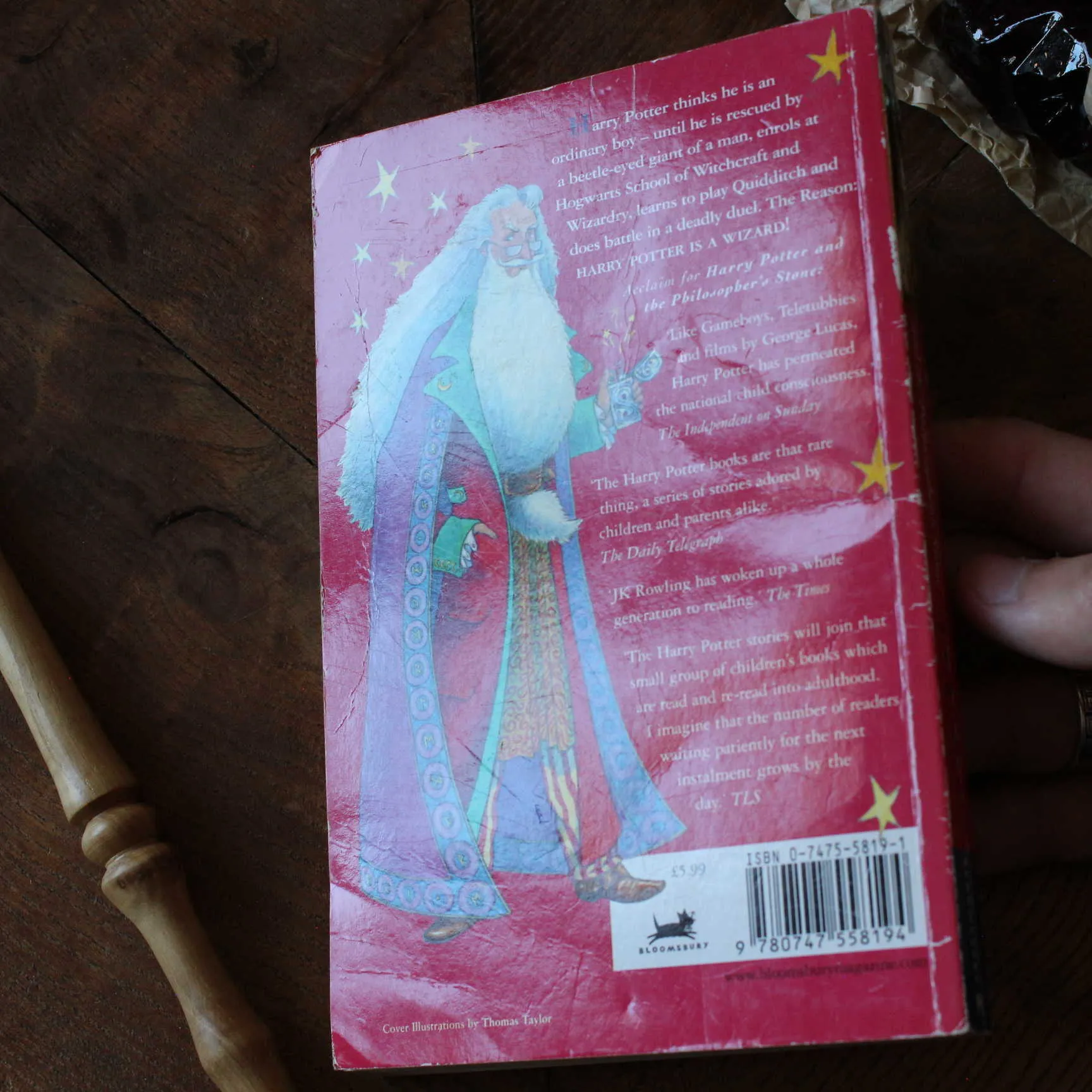 T1 PB8 1st Harry Potter and the Philosopher's Stone Paperback Bloomsbury 2001 (5)