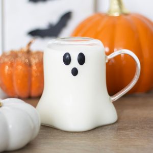 tasse en verre en forme de fantôme something different