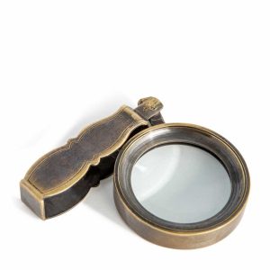 loupe de voyage pliante en métal vieilli authentic models