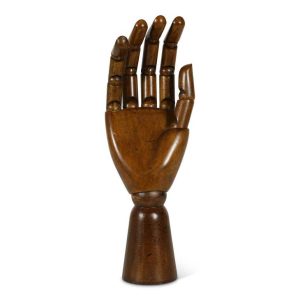 main d'artiste en bois vieilli authentic models