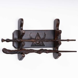 support mural en bois pour 3 baguettes magiques handicraftviet