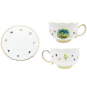 tasse à thé poudlard fleurie harry potter by sunart