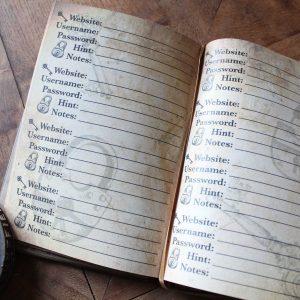 carnet de mots de passes wizarding trunk