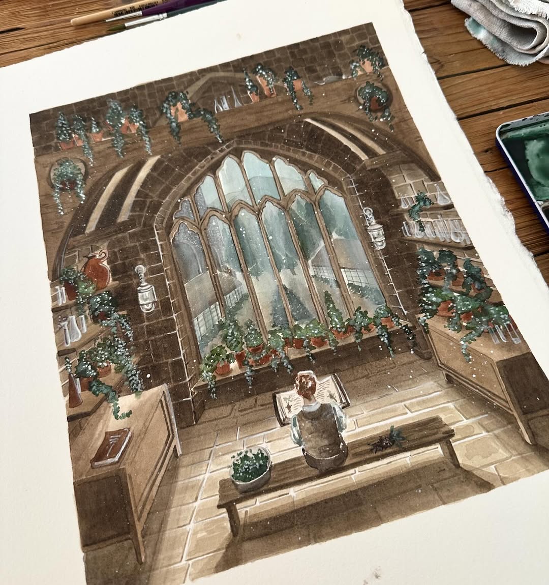 affiche de la salle commune de gryffondor the wizarding trunk (copie)