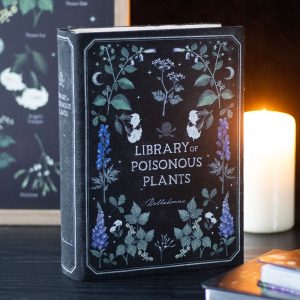 boîte de rangement en forme de livre bibliothèque de plantes vénéneuses something different