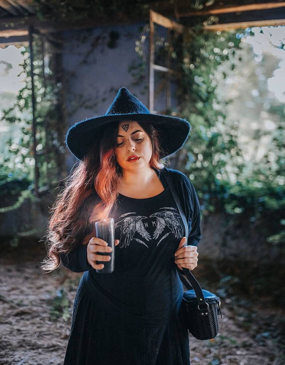 chapeau de sorcière vert costurero real